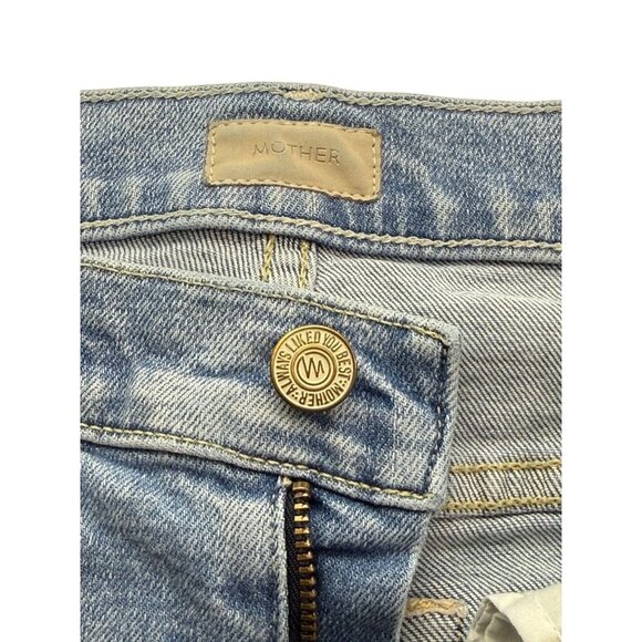 Mother The Insider Crop Step Chew Jeans in Drinking By The Pool Women's Size 25 - Picture 8 of 13